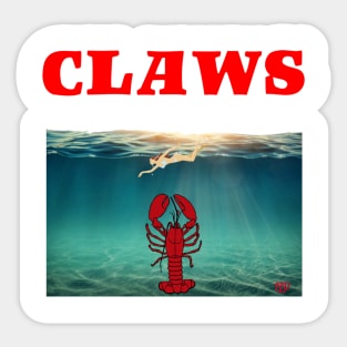 CLAWS (Jaws Parody) Novelty Graphic Sticker